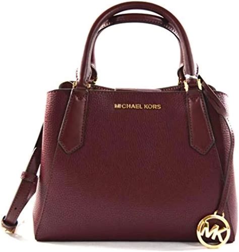 michael kors kimberly leather small satchel handbag crossbody bag merlot|Amazon.com: Michael Kors Merlot.